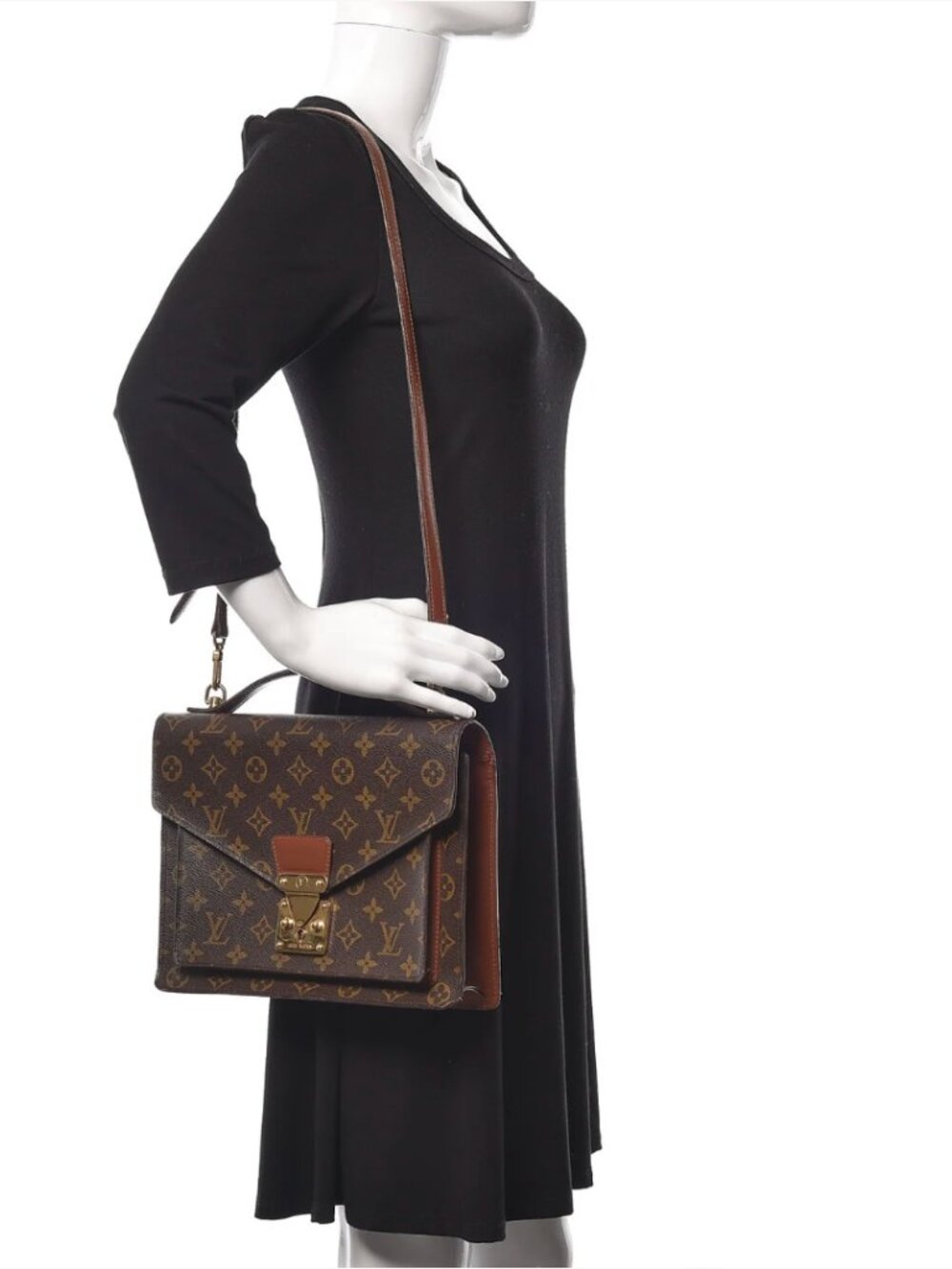 Authentic LOUIS VUITTON Monogram Monceau 28 / purchased from Fashionphile - Picture 1 of 16